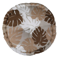 New Design Thicken Round Printed Leaves  Indoor Memory Chair Pad Seat Cushion Meditation Seat Mat